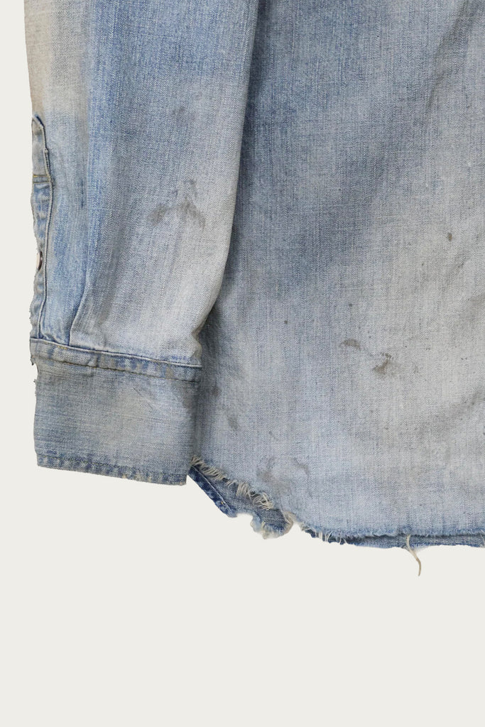 Fullcount - Denim Western Shirt HW "Looks That Kill" - Indigo Blue (Hand Wash) - Canoe Club