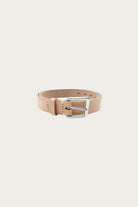 Fullcount - 6218 Wide Leather Narrow Belt - Natural - Canoe Club
