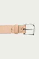 Fullcount - 6218 Wide Leather Narrow Belt - Natural - Canoe Club