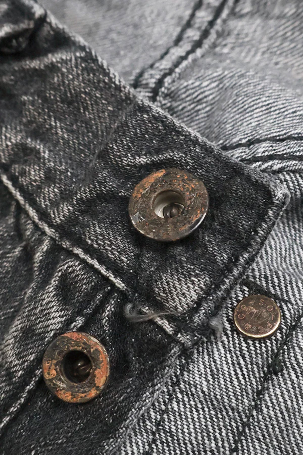 Fullcount - WWII Model 11.5oz Black Denim Pants HW Master of Reality - Black - Canoe Club