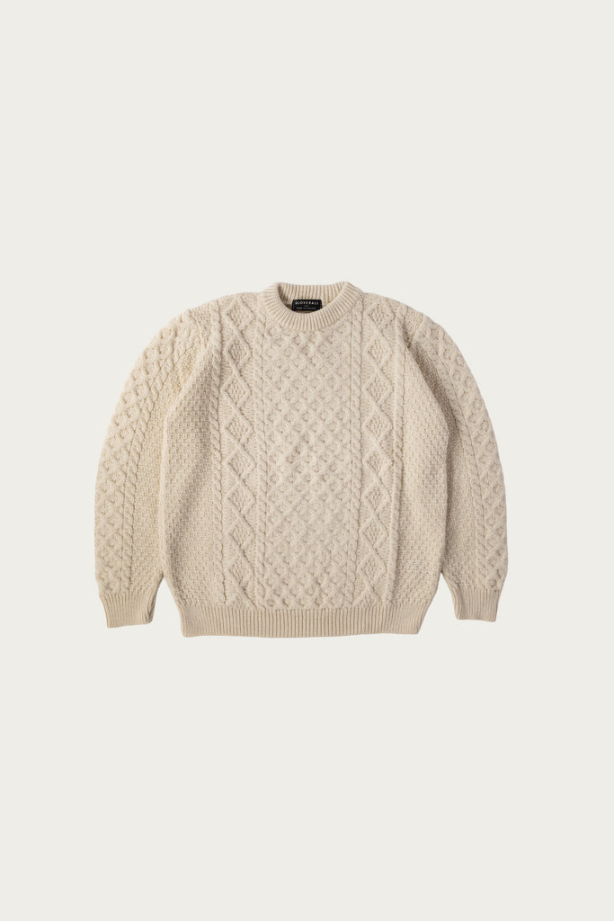 Gloverall - Aran Jumper - Ecru - Canoe Club