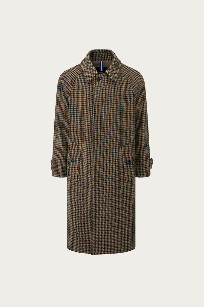 Gloverall - Harris Tweed Mac - Brown - Canoe Club