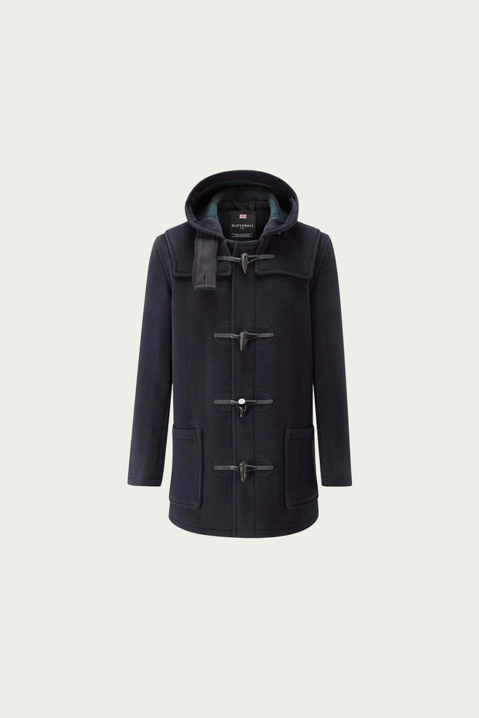 Gloverall - Mid-Length Morris Duffle Coat - Navy Blackwatch - Canoe Club