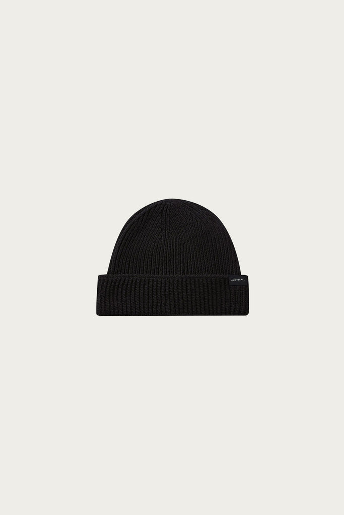 Gloverall - Ribbed Merino Beanie - Black - Canoe Club
