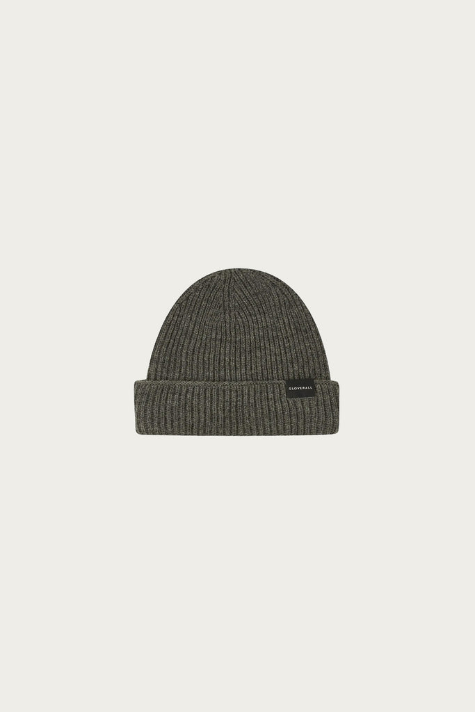 Gloverall - Ribbed Merino Beanie - Grey - Canoe Club