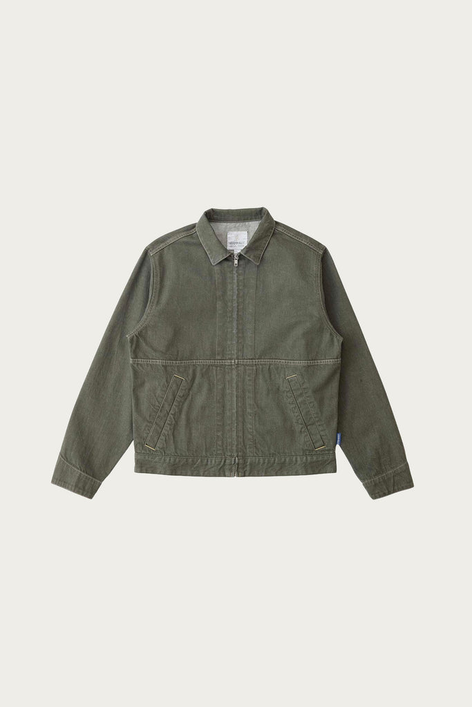 Gramicci - Japanese Slub Denim Jacket - Dark Sage - Canoe Club