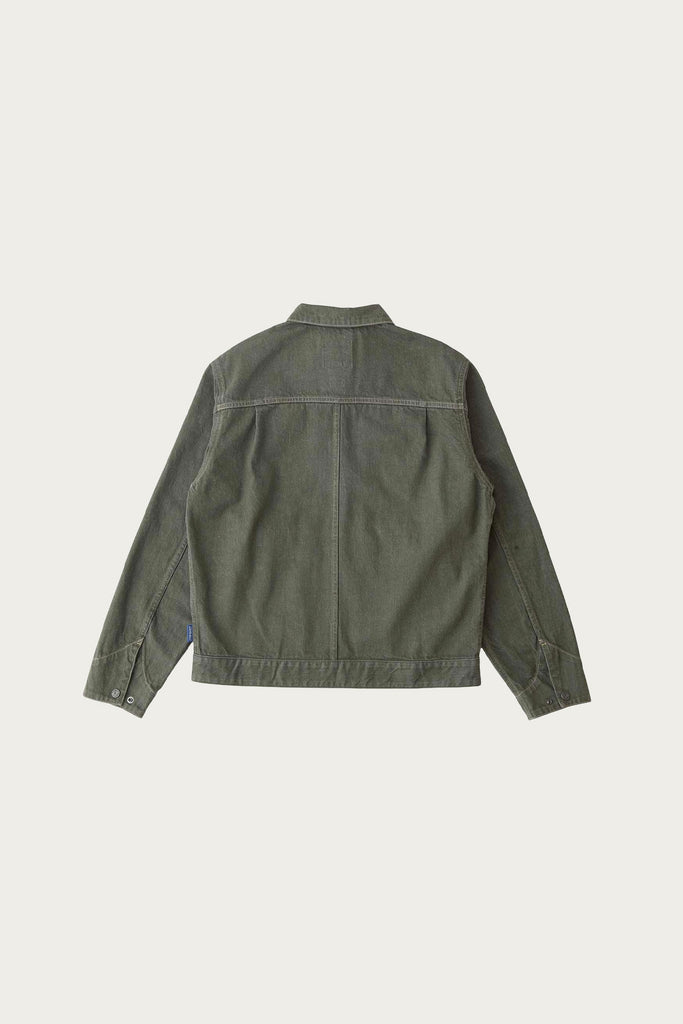 Gramicci - Japanese Slub Denim Jacket - Dark Sage - Canoe Club