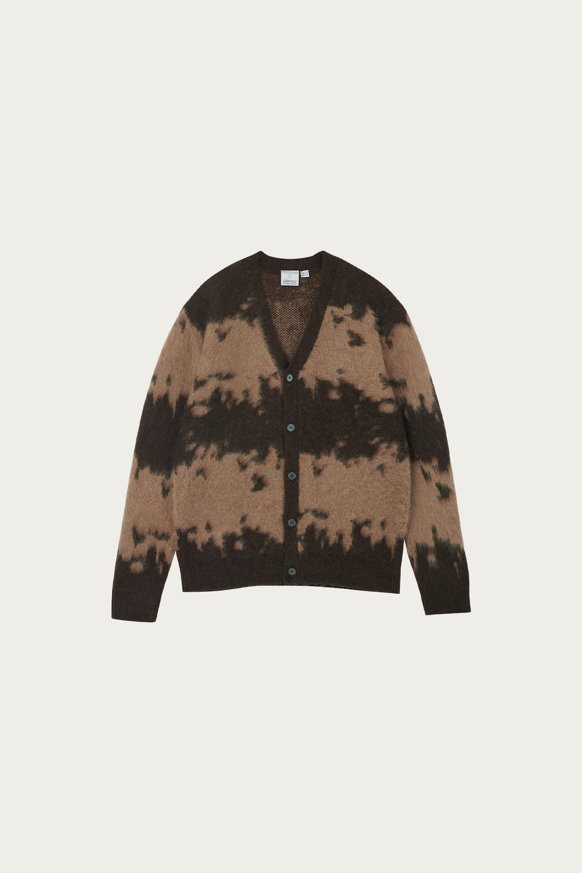 Gramicci - Mohair Splatter Cardigan - Taupe Splatter - Canoe Club