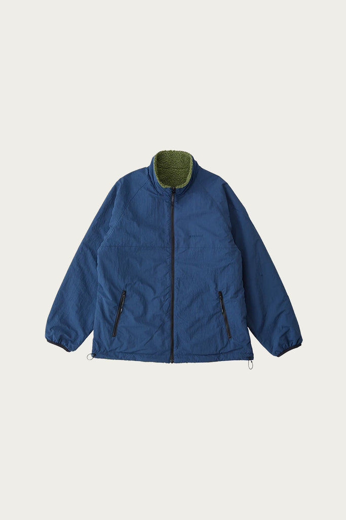 Gramicci - Reversible Sherpa Jacket - Olive/Dusty Navy - Canoe Club