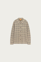 Guest In Residence - Linen Blend Plaid Work Shirt - Sandstone Combo - Canoe Club
