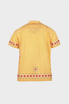 Harago - Chicken-Scratch Short Sleeve Shirt - Yellow - Canoe Club