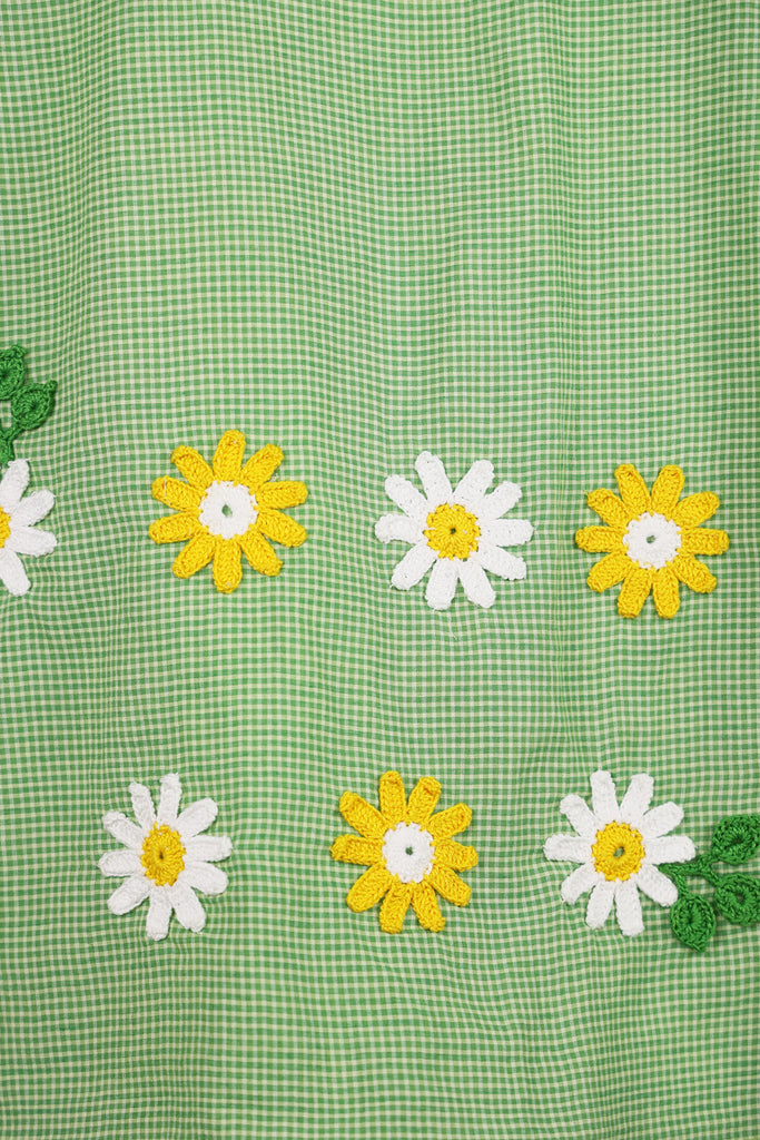 Harago - Crochet Applique Shirt - Green - Canoe Club