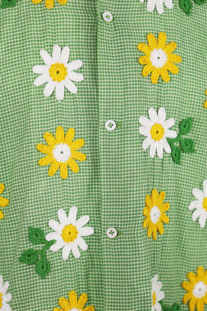 Harago - Crochet Applique Shirt - Green - Canoe Club