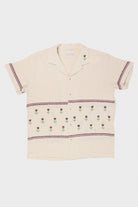 Harago - Cross-Stitch Embroidery Shirt - Off-White - Canoe Club