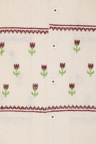 Harago - Cross-Stitch Embroidery Shirt - Off-White - Canoe Club