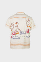 Harago - Duck Cross Stitch Shirt - Off White - Canoe Club