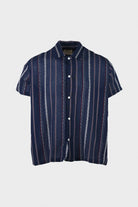 Harago - Embroidered Short Sleeve Shirt - Indigo - Canoe Club