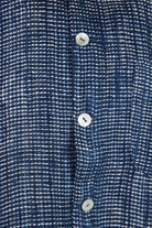 Harago - Ikat Short Sleeve Shirt - Blue - Canoe Club