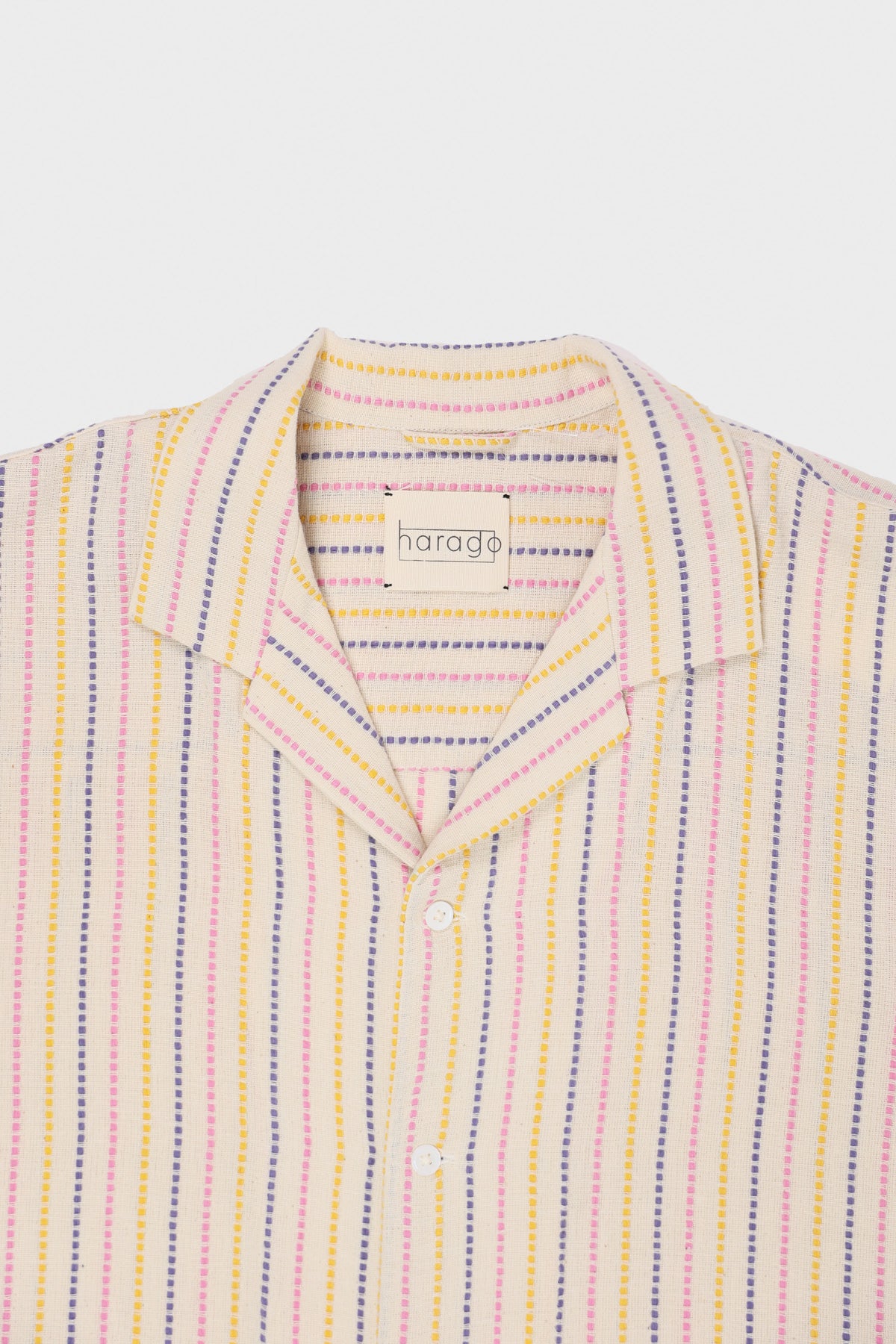 Harago - Kantha Stripe Shirt - Multi - Canoe Club