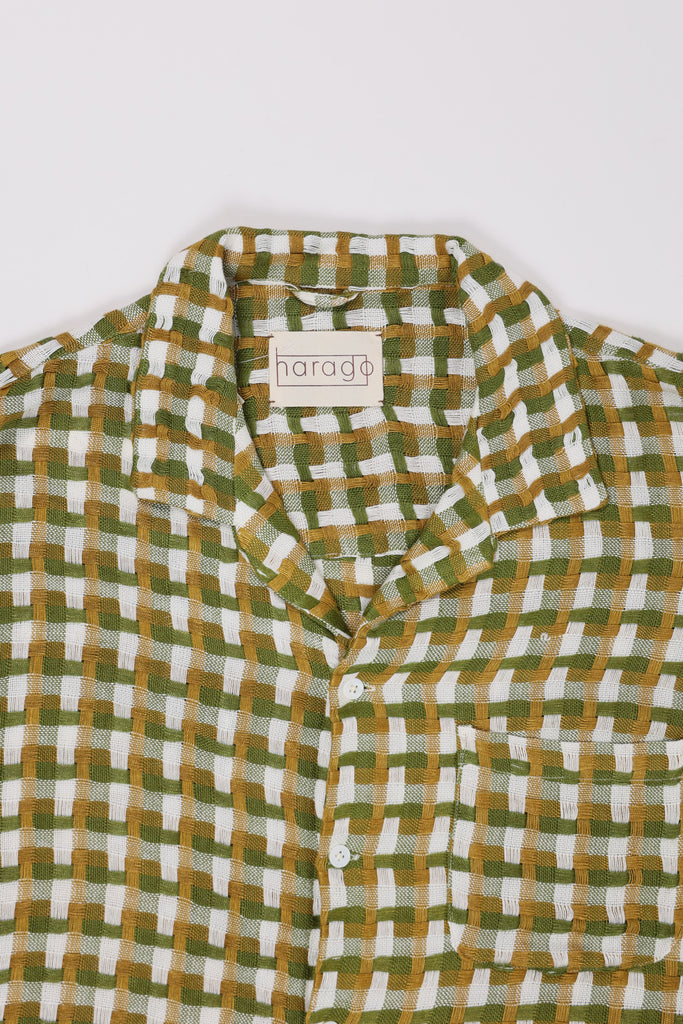 Harago - Loose Weave Textured Shirt - Multi - Canoe Club
