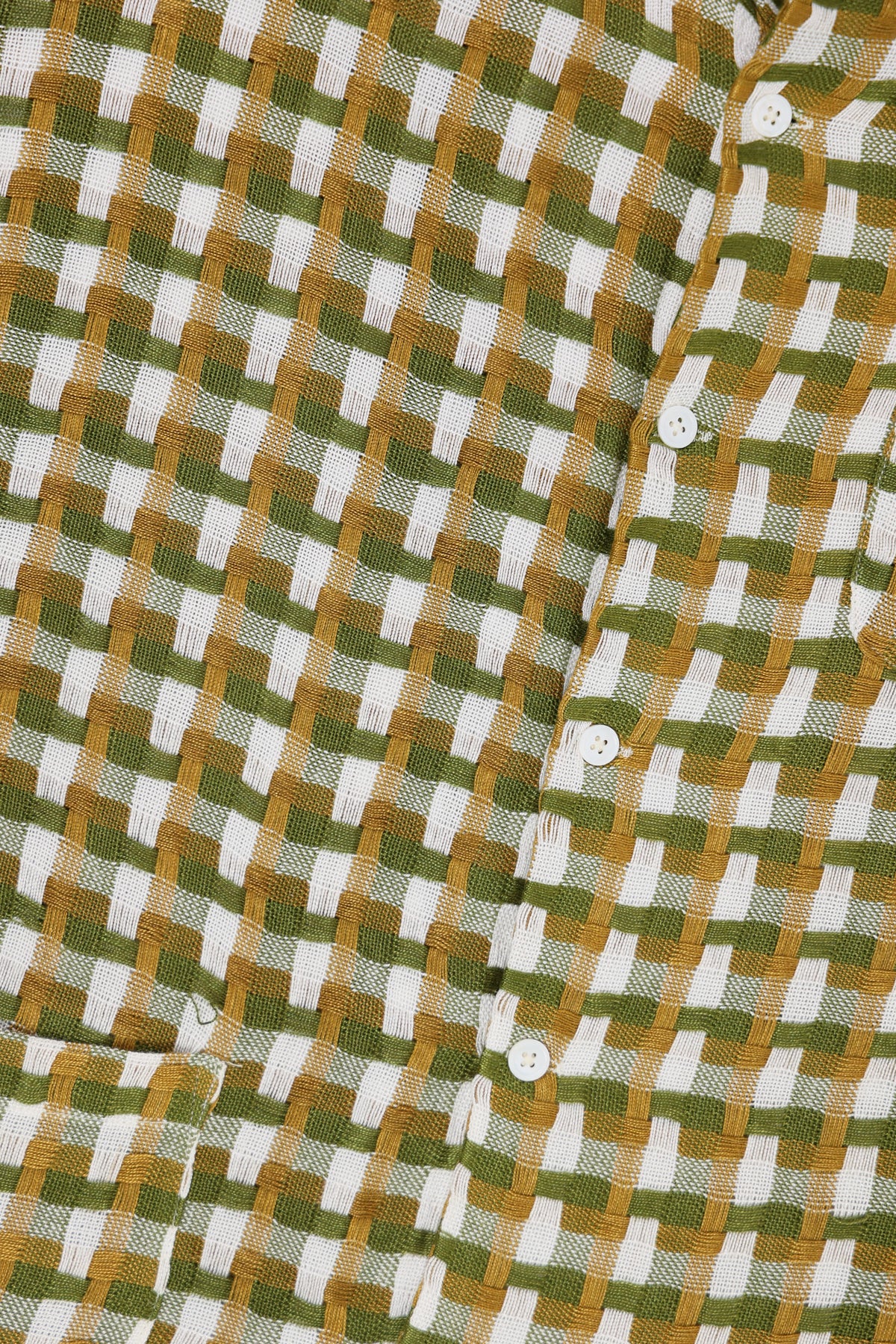 Harago - Loose Weave Textured Shirt - Multi - Canoe Club