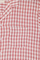 Harago - Textured Cotton Shirt - Red/White - Canoe Club