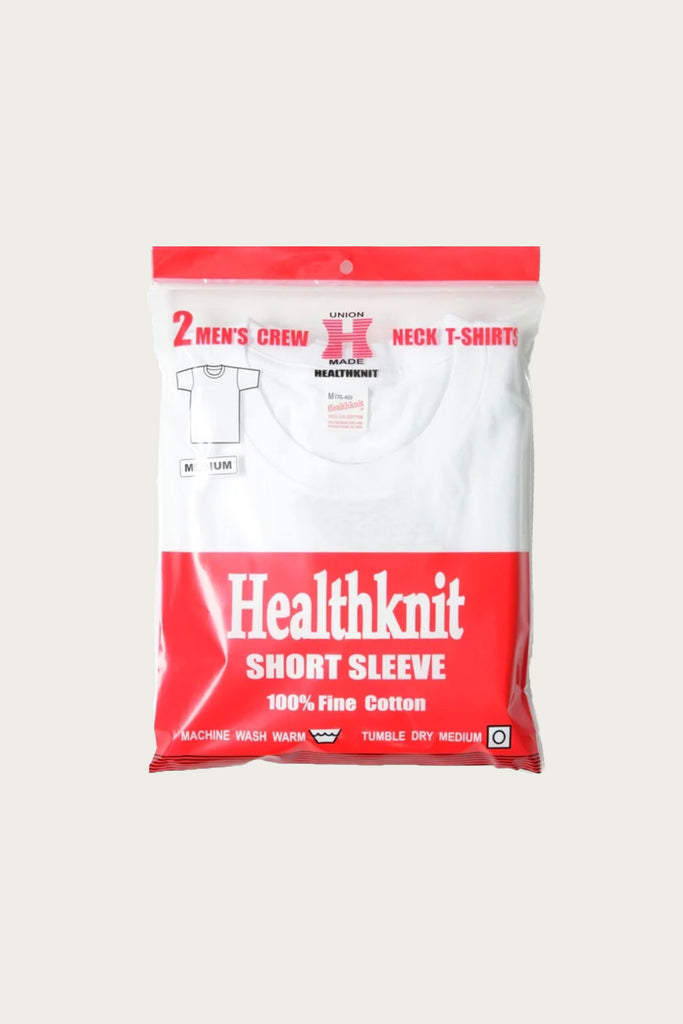 Healthknit - 2 Pack Basic Crewneck Tees - White - Canoe Club