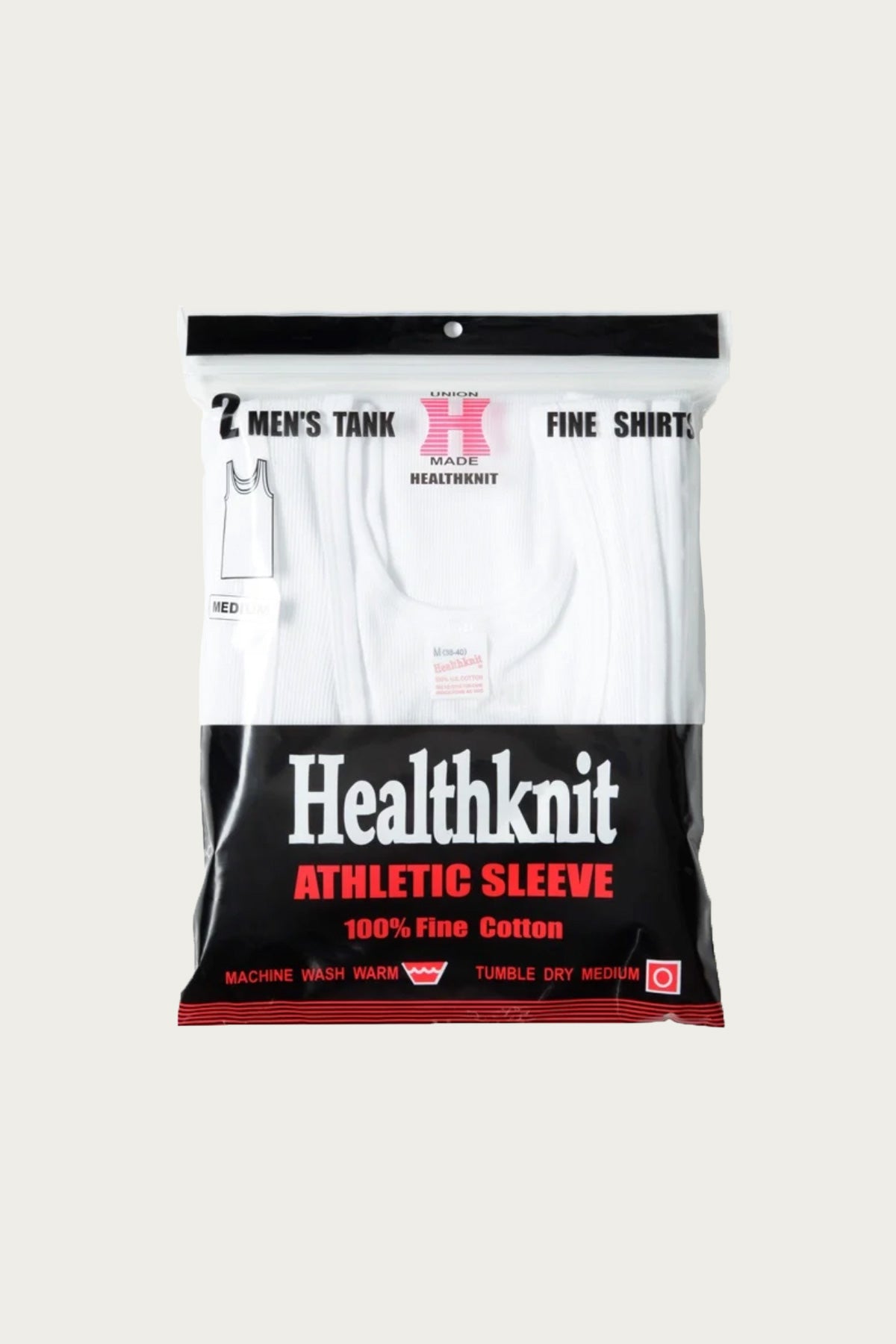 Healthknit - 2 Pack Basic Rib Tank Top - White - Canoe Club
