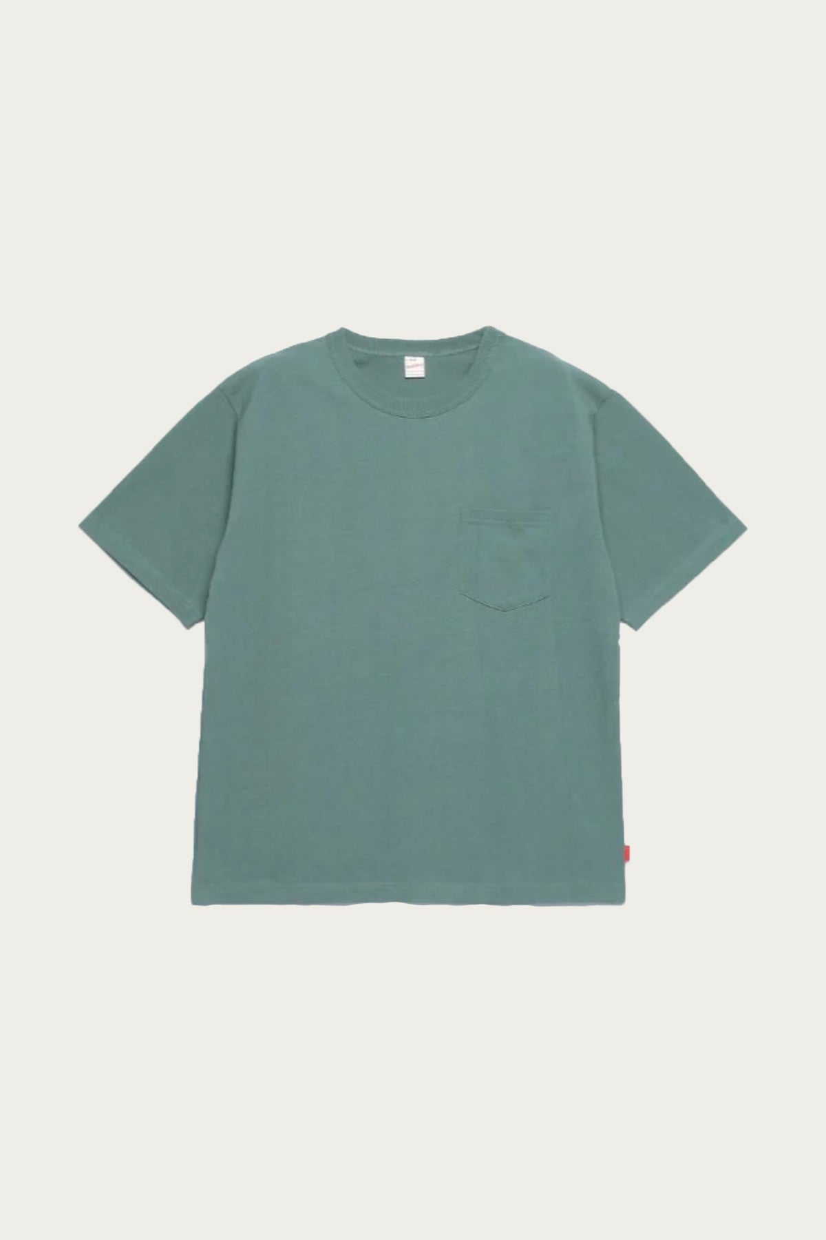 Healthknit - Max Weight Jersey Crewneck Pocket Tee - Teal Green - Canoe Club