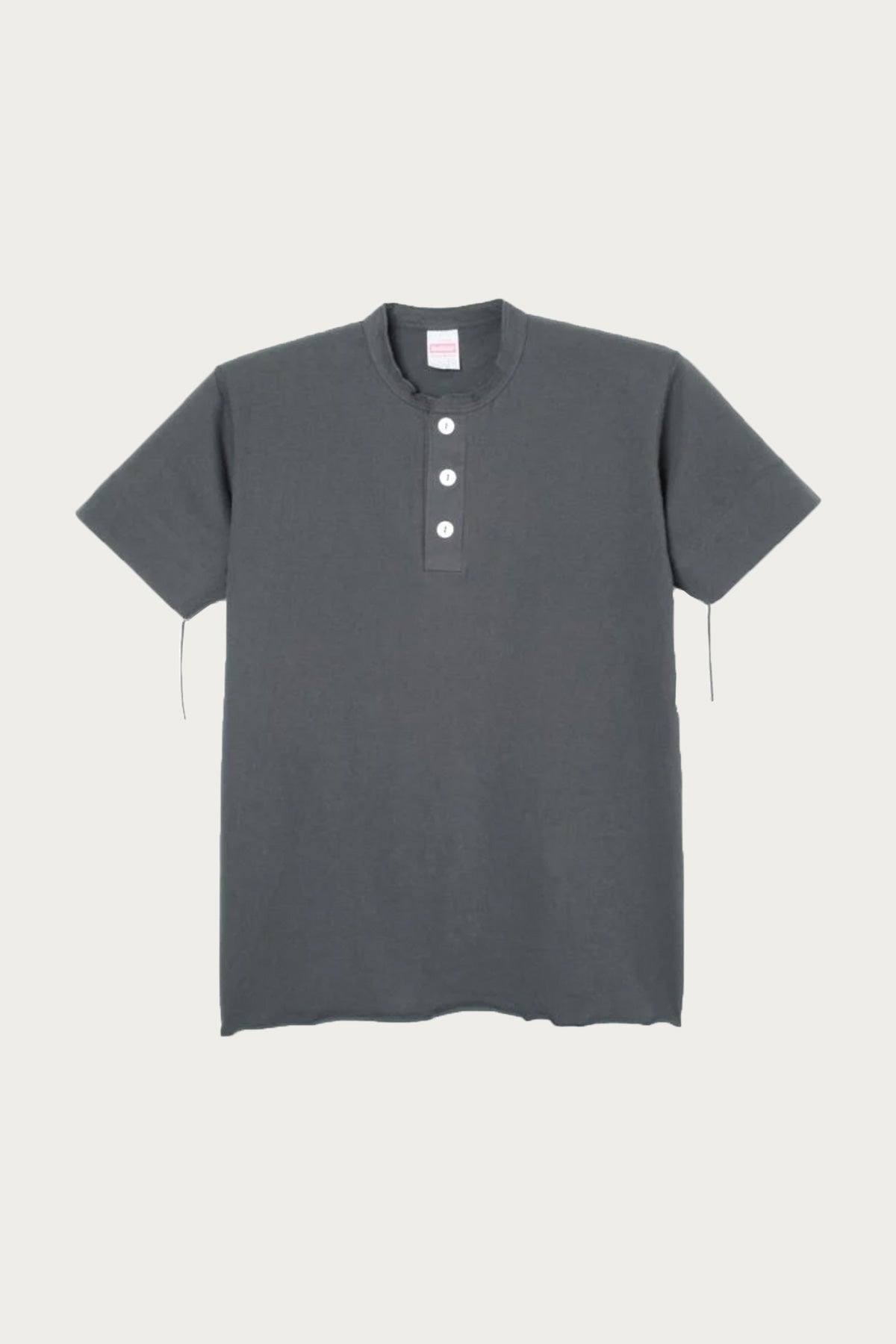 Healthknit - S/S Henley - Charcoal - Canoe Club