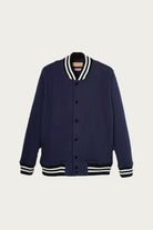 Healthknit - Thompkins Sweat Award Jacket - Navy - Canoe Club