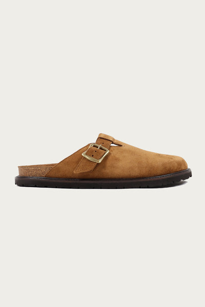 Hender Scheme Buggs Seude Clog | Khaki Beige | Canoe Club
