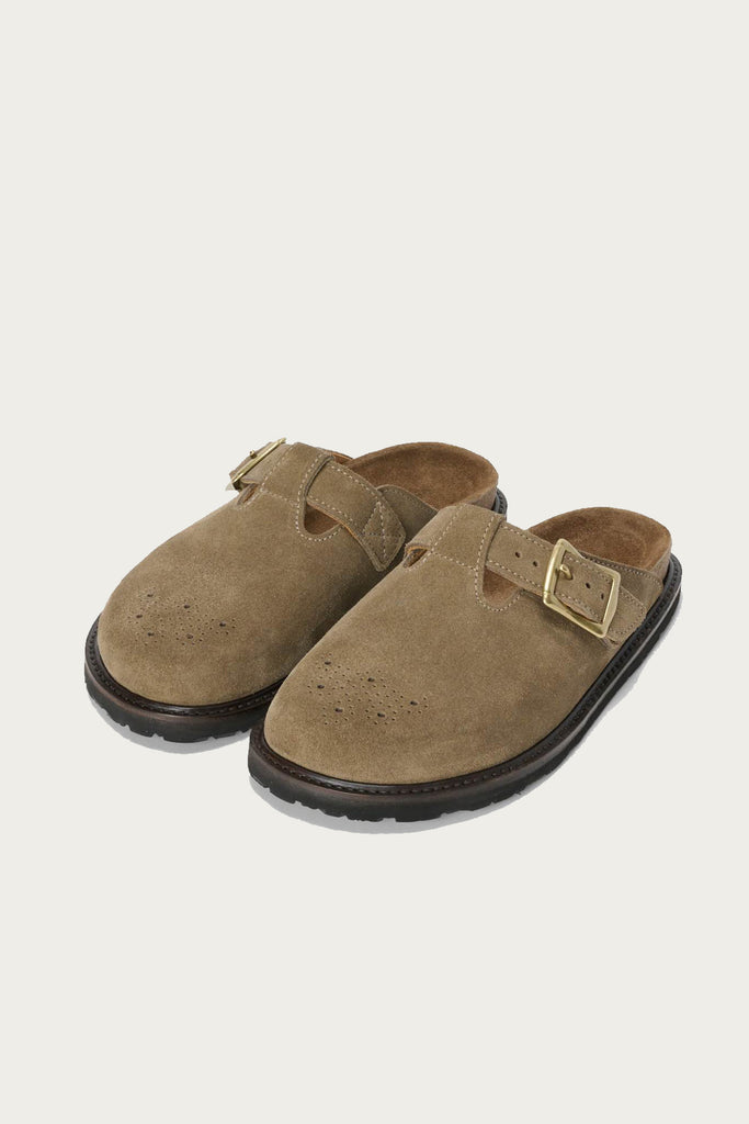 Hender Scheme - Buggs Seude Clog - Khaki Beige - Canoe Club