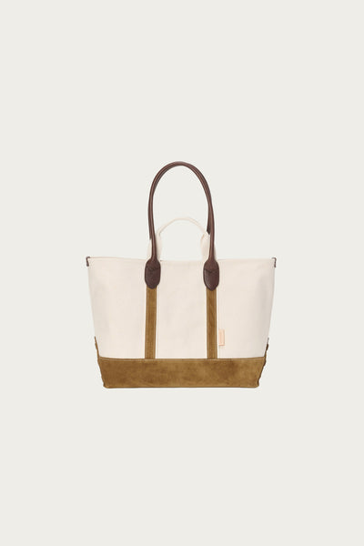 Hender Scheme Camp Suede Handle Tote | Camel | Canoe Club
