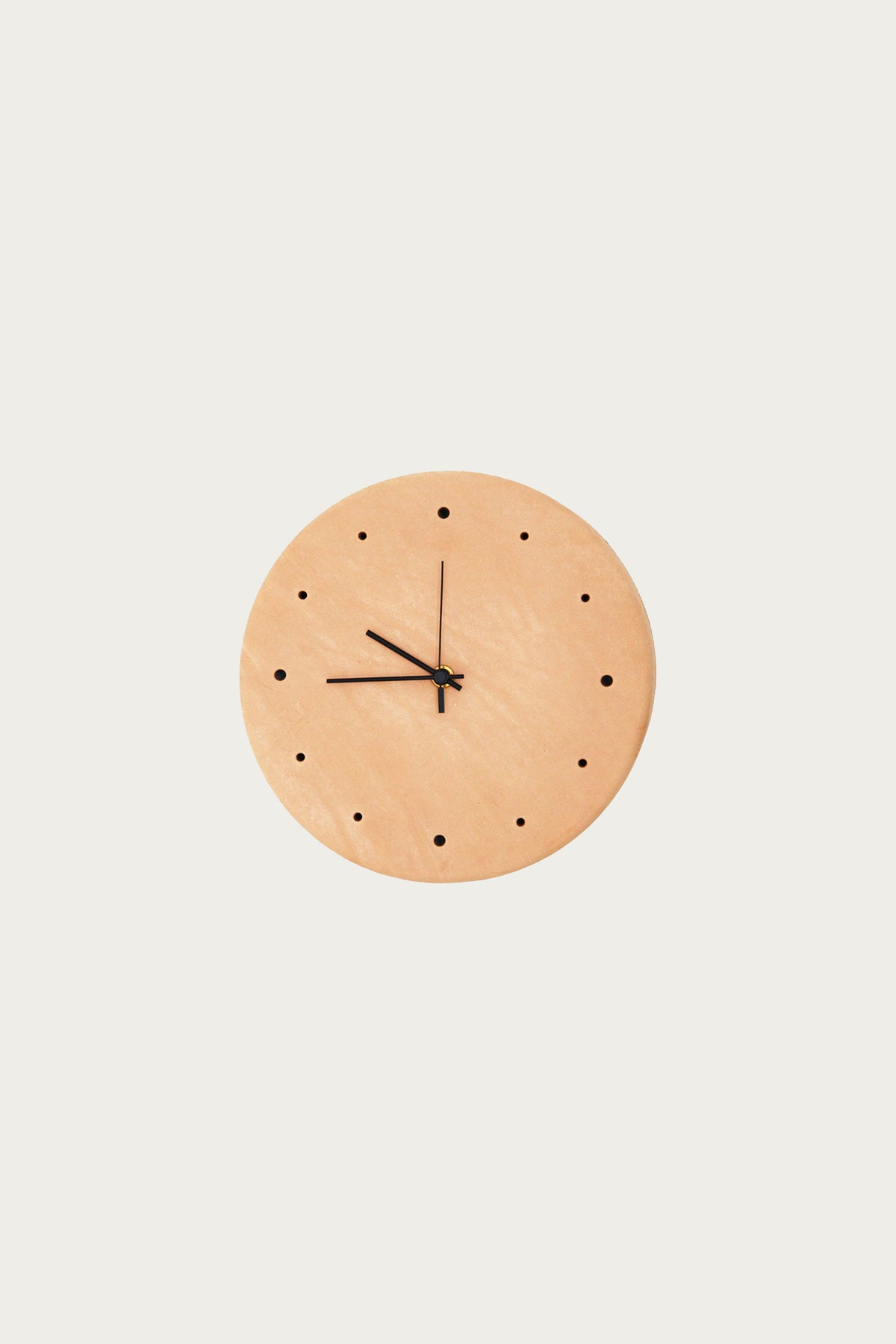 Hender Scheme Leather Clock | Natural | Canoe Club
