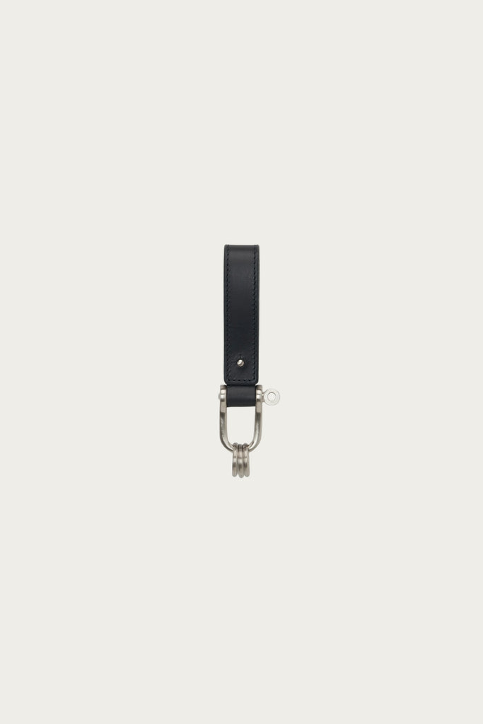 Hender Scheme Leather Key Shackle | Black | Canoe Club