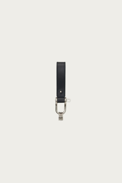 Hender Scheme Leather Key Shackle | Black | Canoe Club