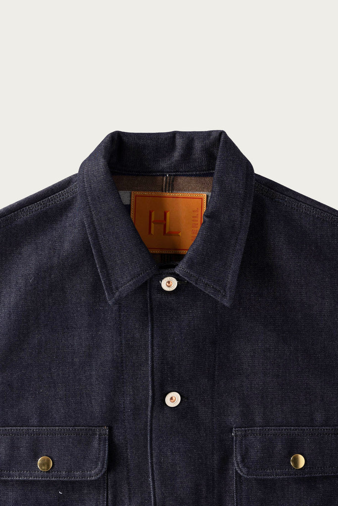 Herill - Cashmere Denim Railroad Chore Jacket - Indigo - Canoe Club
