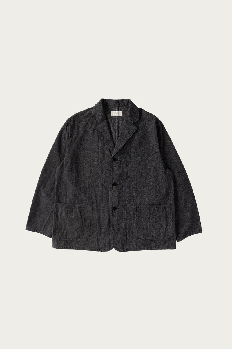 〜70s black chambray work jacket Herill Chambray Work Jacket | Black | Canoe Club