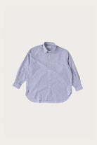 Herill - Cotton Oxford Regular Collar Shirt - Sax Stripe - Canoe Club