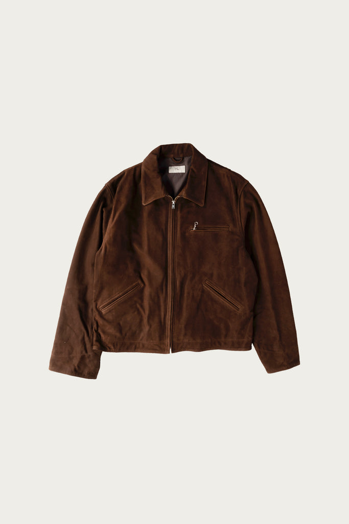 Herill - Cow Nubuck Jacket - Brown - Canoe Club