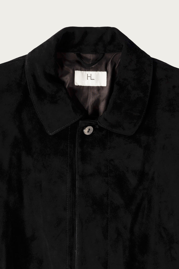 Herill - Goatsuede Jacket - Black - Canoe Club