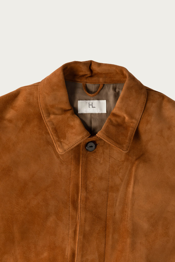 Herill - Goatsuede Jacket - Brown - Canoe Club