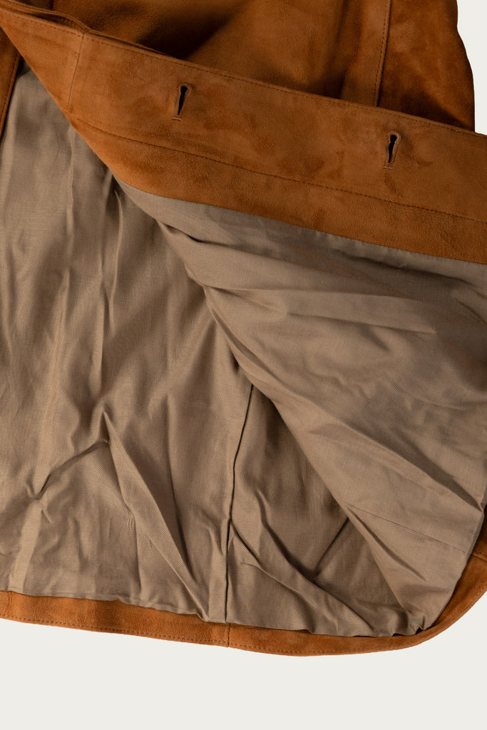 Herill - Goatsuede Jacket - Brown - Canoe Club