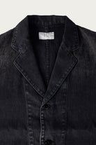 Herill - HBT Linen Work Jacket - Black - Canoe Club
