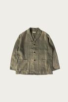 Herill - HBT Linen Work Jacket - Olive Drab - Canoe Club