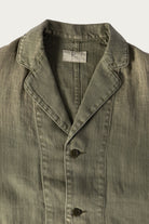 Herill - HBT Linen Work Jacket - Olive Drab - Canoe Club