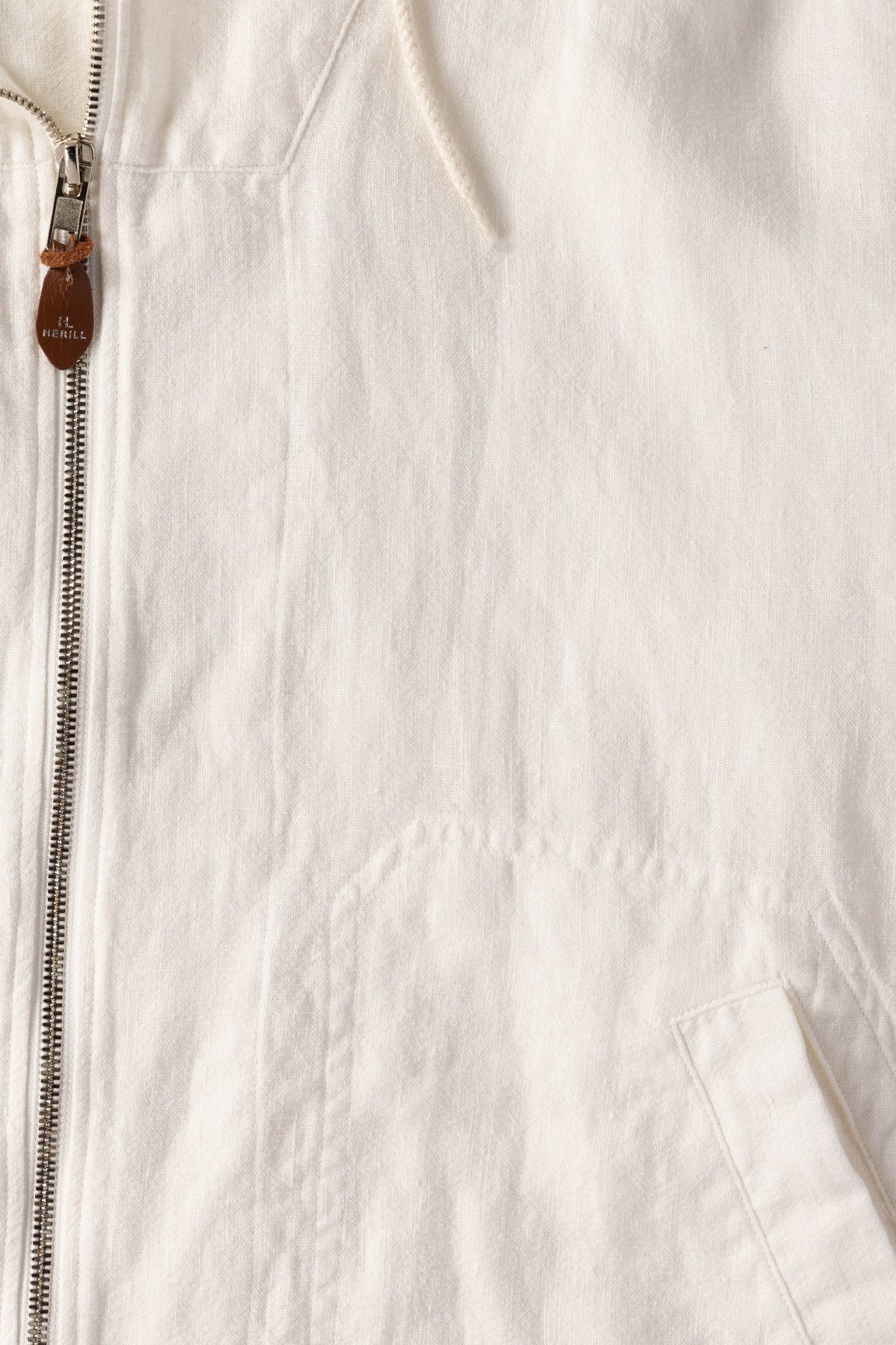 Herill - Hemp Hooded Jacket - White - Canoe Club