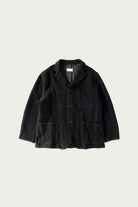 Herill - Herringbone Work Jacket - Black Wool - Canoe Club