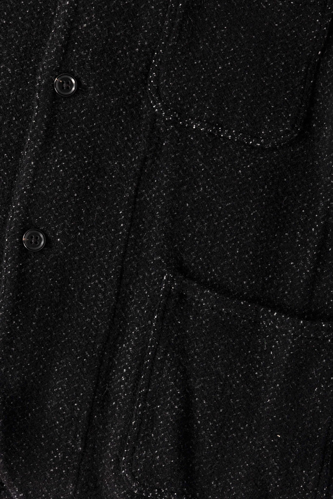 Herill - Herringbone Work Jacket - Black Wool - Canoe Club